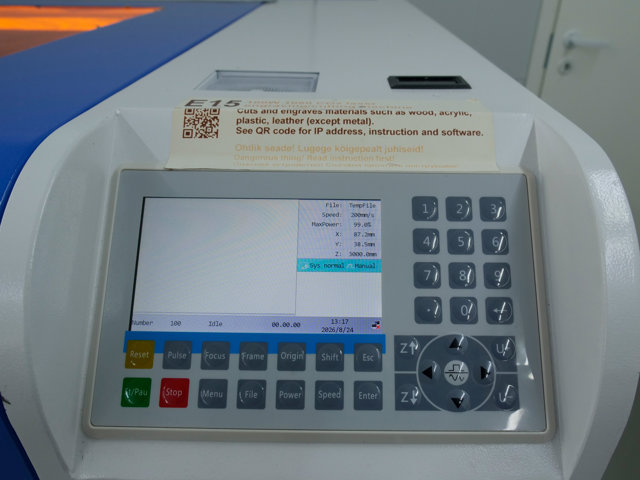 CO2 laserlõikur HL-1060, 100 W
